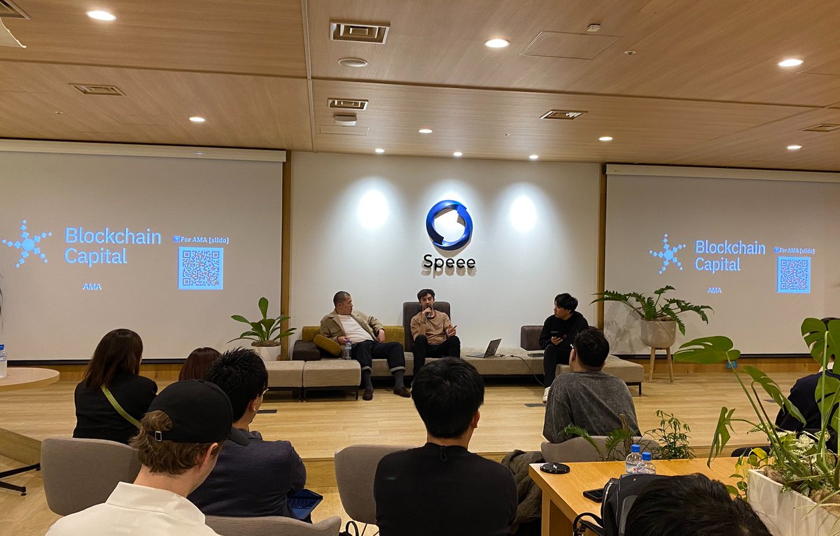 Hosted a panel with @wecandaoit in Tokyo 🇯🇵 @DjSterlingC @yuan_han_li 🎤