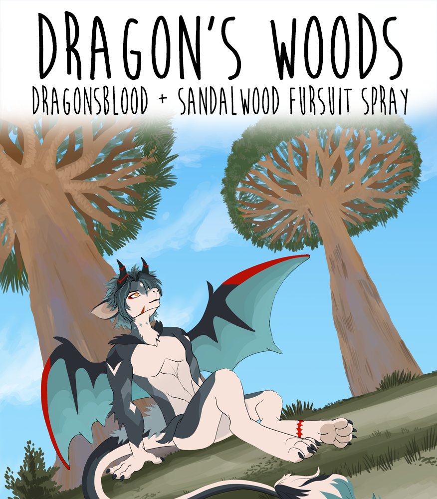 Five bottles of Dragon's Woods fursuit spray just dropped! They're split between our two storefronts of Etsy and BigCartel (links in bio). More is coming, we were just excited to go ahead and launch this lovely new scent! x3 #fursuitspray #fursuitfriday