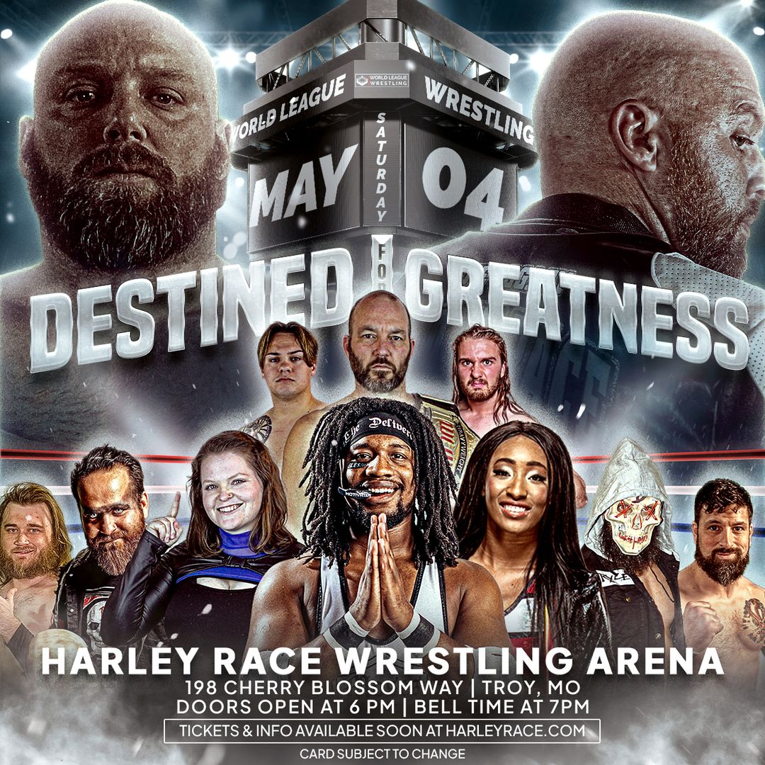 You've all been asking - and here it is! The next live event for World League Wrestling in Troy is May 4th! Tickets will go on sale soon so keep a look out for info!