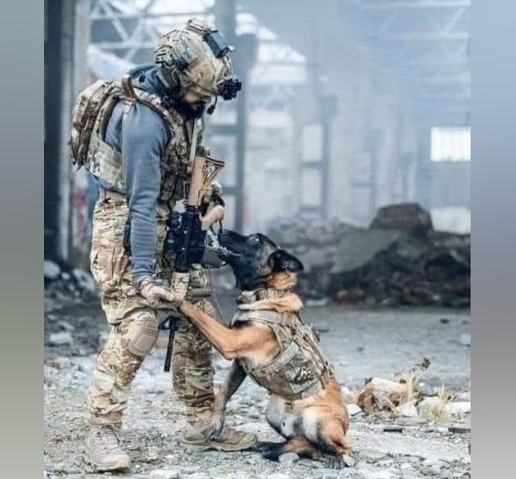 God bless our 2 legged and 4 legged heroes, and let’s remember everyone deployed and pray for them EVERY day of the week.