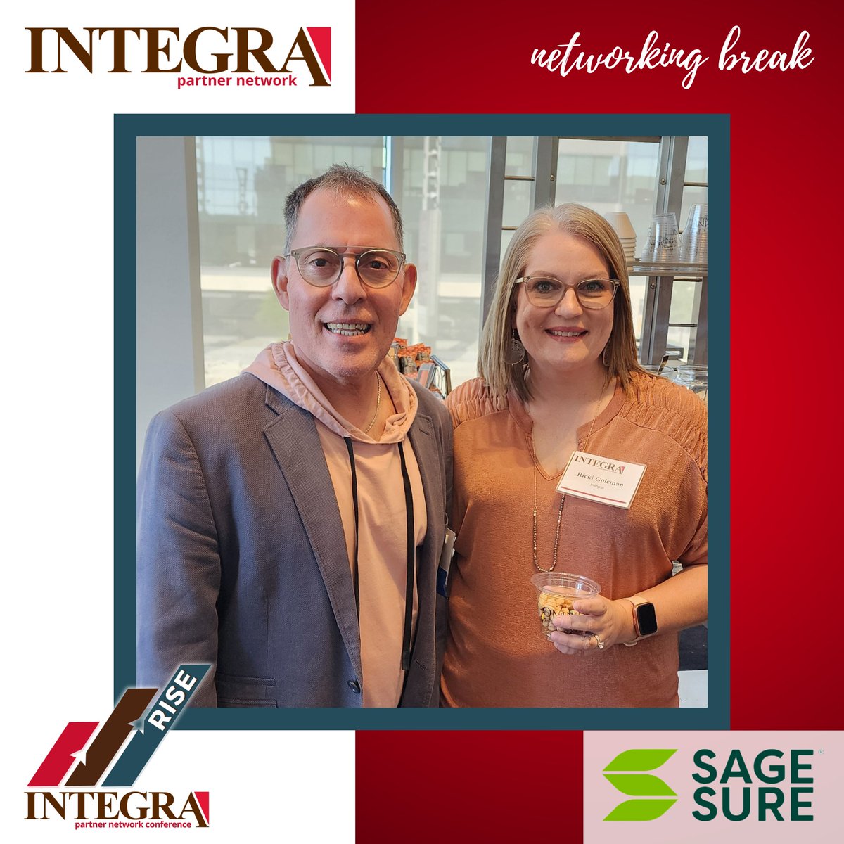 Thank you to @SageSure Insurance for sponsoring a networking snack break for our Integra Partner Network agents. We loved the elevated 'build our own trail mix' bar! 

#sagesure #integrapartnernetwork #insurance #independentagent #independentagency #agencynetwork #findyourway