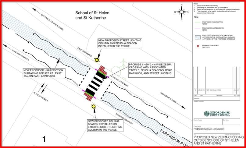 🦓 We're planning a new Zebra crossing on the western end of Faringdon Road, Abingdon to enhance safety and calm traffic, especially for school kids. Draft plans coming soon for your feedback. Wishing everyone a great weekend! ☀️🚲 #CommunitySafety