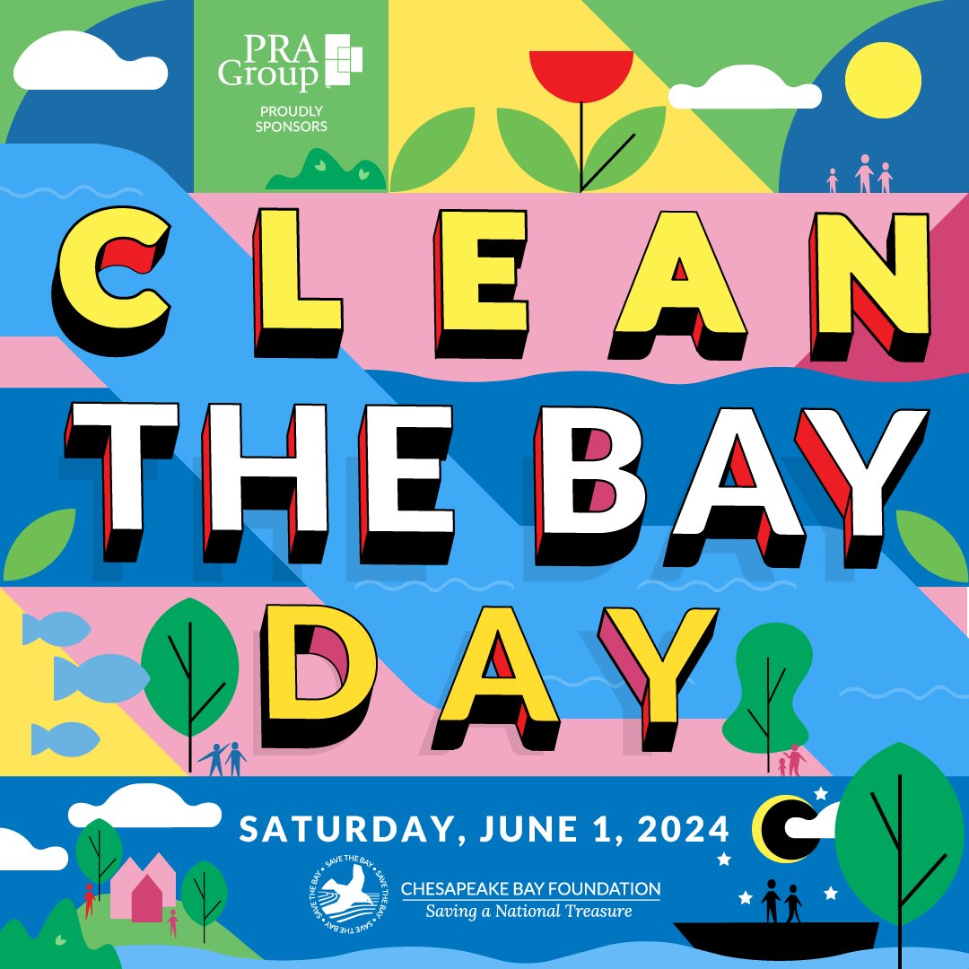 🚨 Registration for #CleantheBayDay is now open! 🚨 On Saturday, June 1, people across Virginia will work together to restore and protect the #ChesBay by removing litter and debris from their local waterways. Register today: cbf.org/events/clean-t… 📷: Brian Young