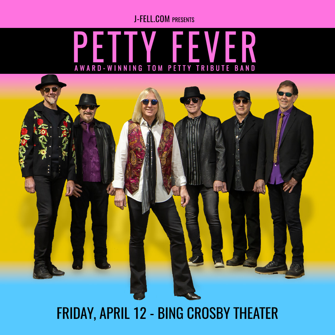 Tonight at 8pm. Don't miss the ultimate Tom Petty tribute experience! Petty Fever is hitting The Bing on 04/12 with a setlist that'll have you on your feet all night. Doors open at 7pm. 
#pettyfever #tompetty #bingcrosbytheater #tributeband #tribute #tributeshow #tompettytribute