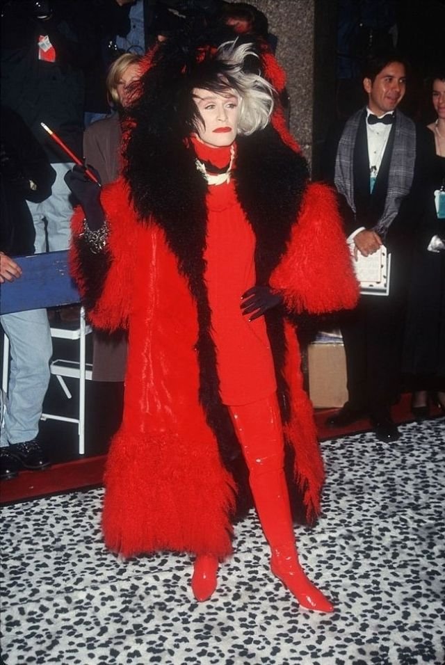 Glenn Close at the premiere of 101 Dalmatians in 1996