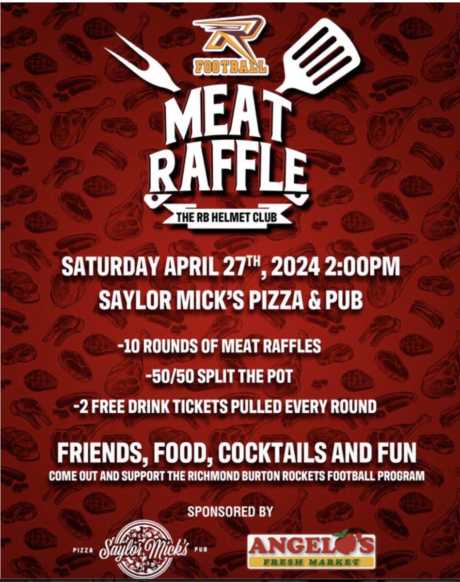 The RB Helmet Club's annual Meat Raffle is just around the corner!