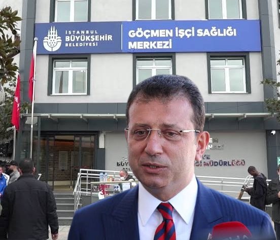 Ekrem İmamoğlu, Türk halkının vergileri ile göçmen işçi sağlığı merkezi açtı.