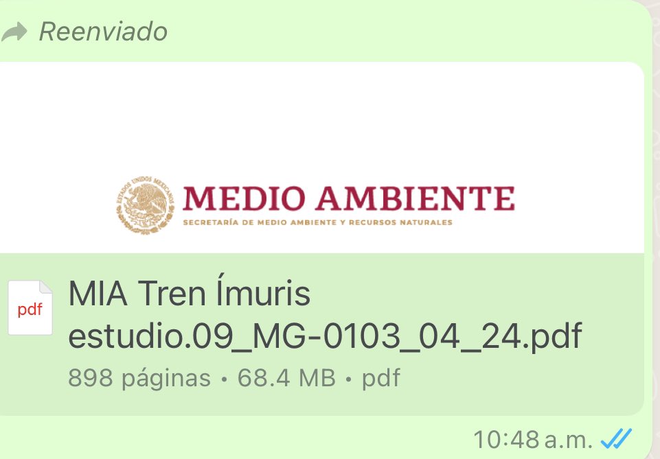 ⚠️ En mis manos el manifiesto de impacto ambiental que emite @SEMARNAT_mx sobre el conocido Tren “Maya” sonorense, que se construye desde Imuris hasta #Nogales. Leeré ahora mismo y les contaré qué dicen las autoridades. ¡Pendientes!