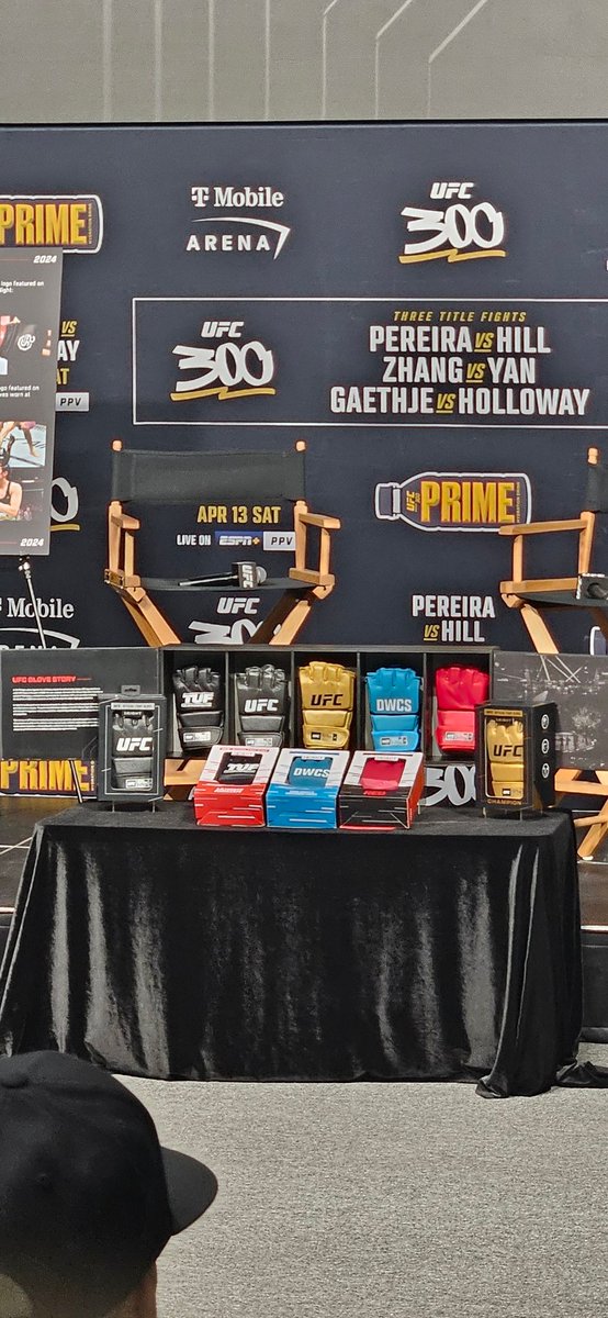 UFC new glove presentation starting soon