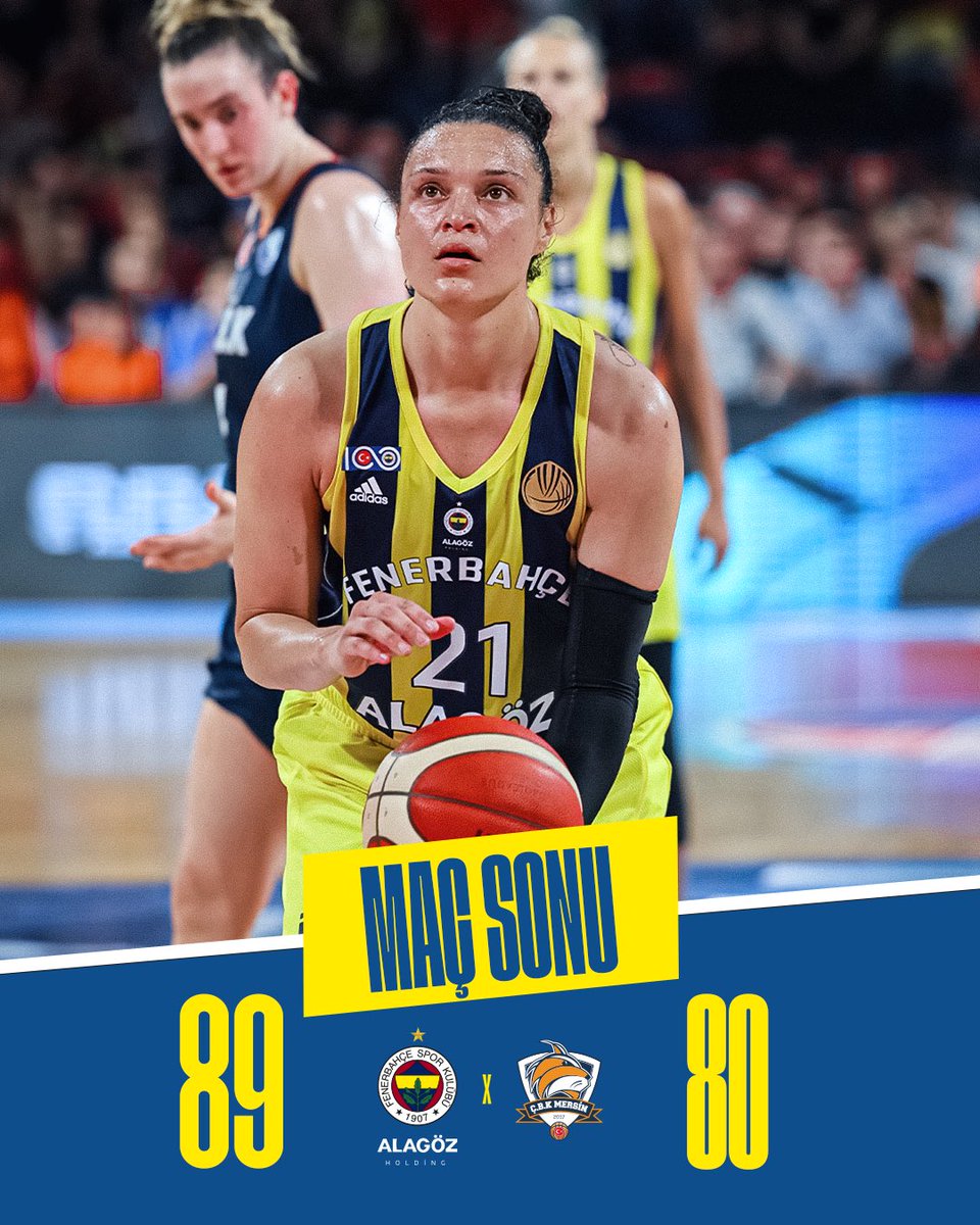 Finaldeyiz! 😎 Bravo Takım! 💛💙 Maç Sonucu | Fenerbahçe Alagöz Holding 🆚 ÇBK Mersin: 89-80 #PotanınKraliçeleri #EuroLeagueWomen