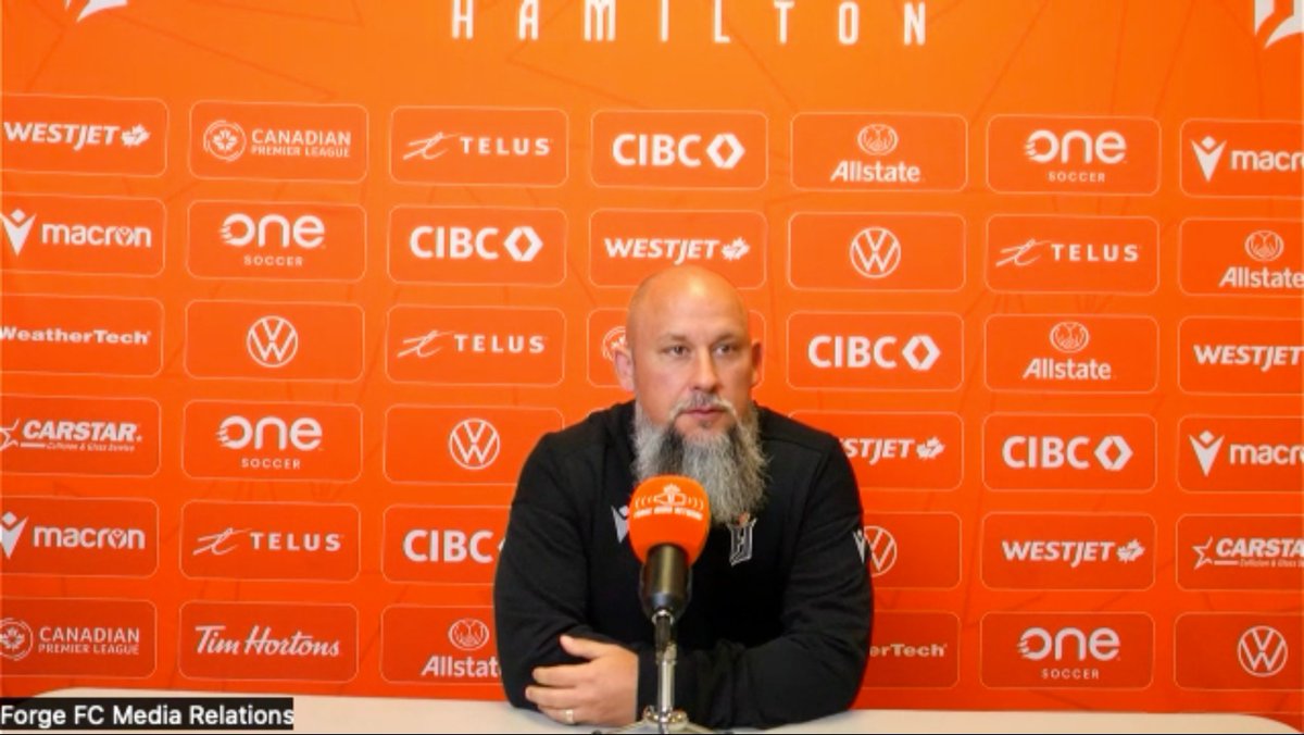 Here are the highlights of coach Bobby Smyrniotis' pre-match media conference ahead of tomorrow's season opener at Tim Hortons Field:
🧵

#TogetherWeForge | #CanPL