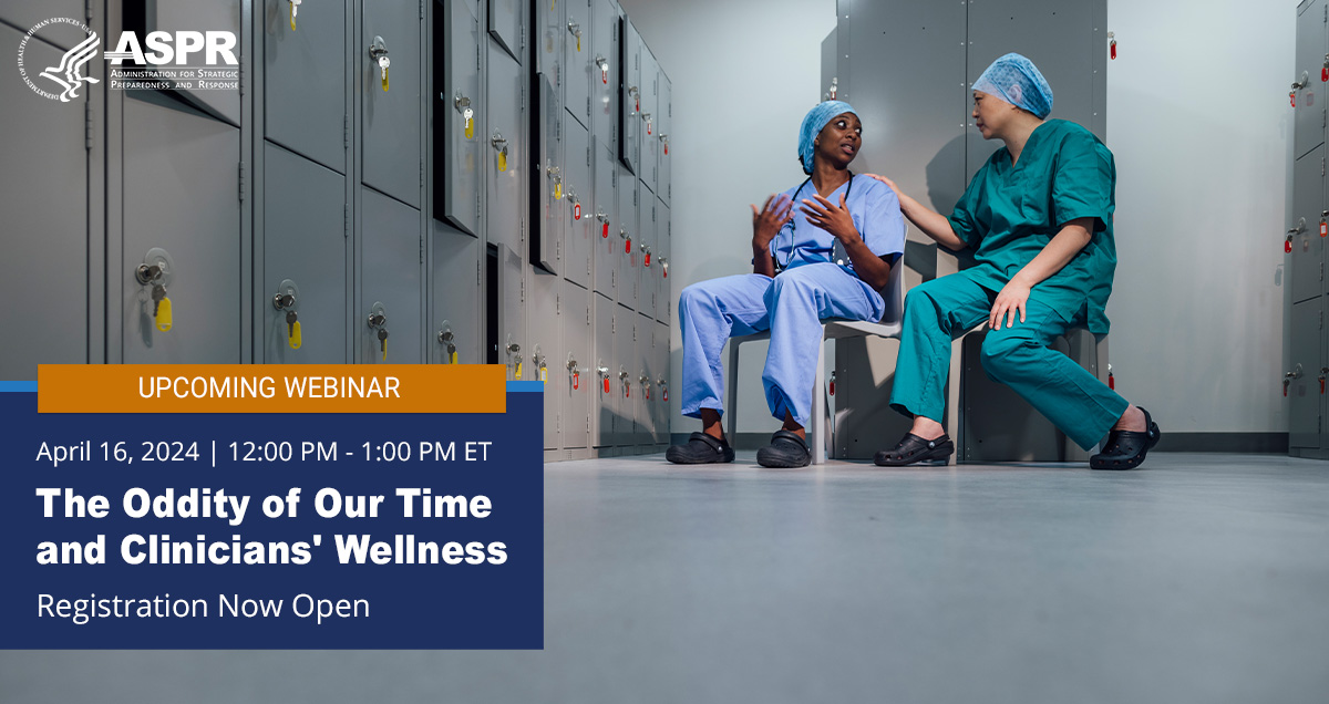 Join the next HHS/ASPR Project ECHO Clinical Readiness Rounds! Participate in a frank discussion about clinician wellness led by Dr. Jack Rozel. Share successes & obstacles to well-being with other healthcare workers. ✅CME Credit Available 👉 Sign Up bit.ly/4bzs1Ye