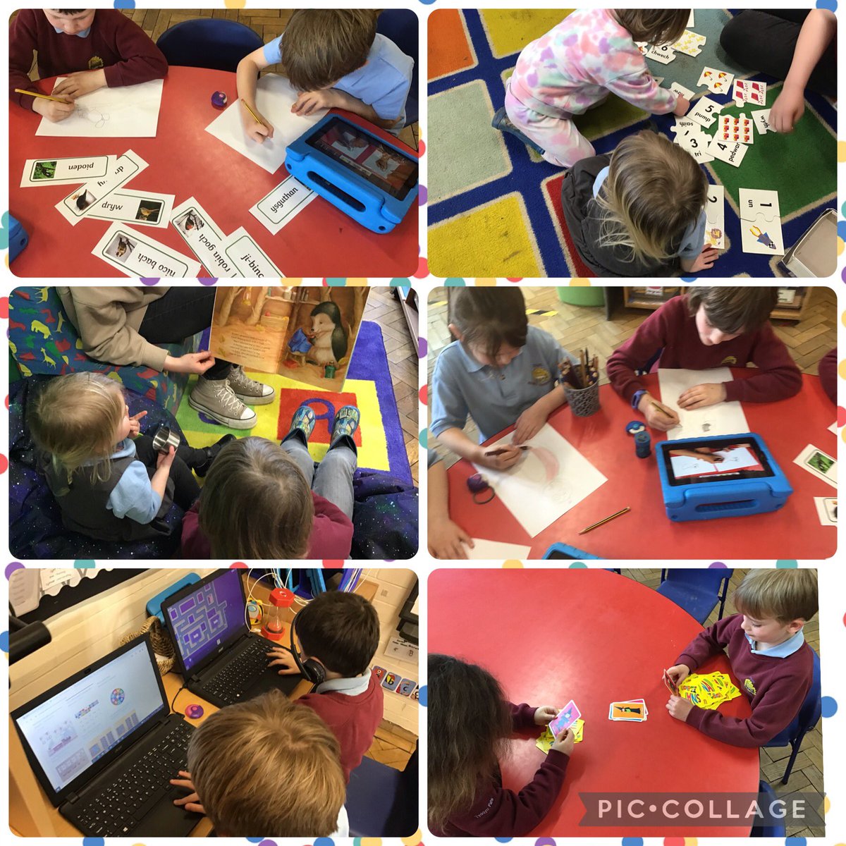 Plant Dosbarth Alwen wedi cael wythnos gyntaf brysur i'r tymor newydd! Alwen Class children have had a busy first week of the new term!