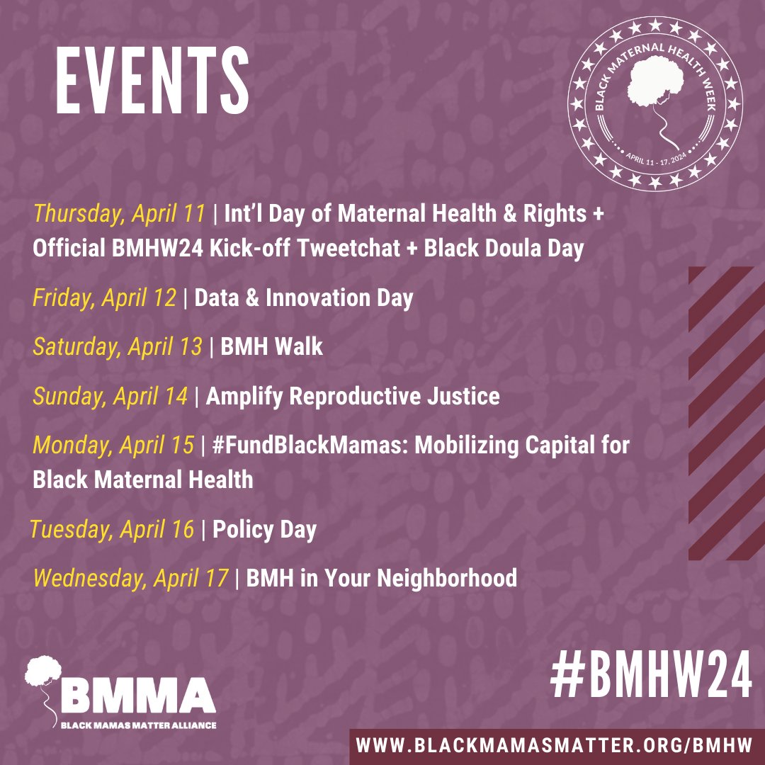 Monique_Shaw19's tweet photo. #BlackMamas are demanding bodily freedom, autonomy, and reproductive justice NOW! Join in by RTing and sharing how you or/your organization are uplifting &amp; empowering Black Mamas. We want to hear from you! #BMHW24 Learn more: https://t.co/lZCvjZvsZM https://t.co/LoQpsFL8VI