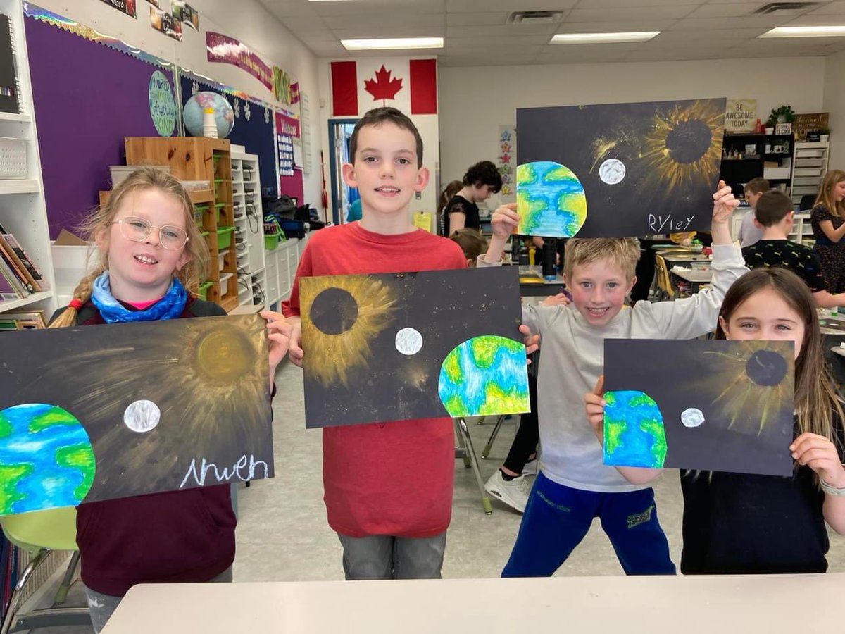 This week, students at Helen E. Taylor School created their own solar eclipses! #PWPSD #ABEd #solareclipse