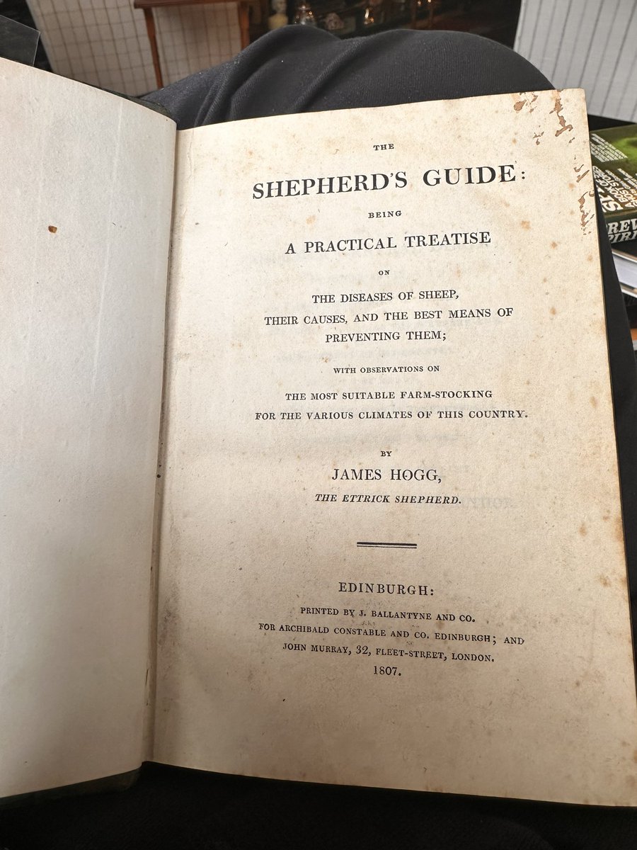 Not many people know that James Hogg’s first book, before he wrote The Private Memoirs and Confessions of a Justified Sinner, was on sheep health.