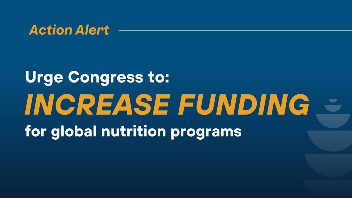 Malnutrition is preventable. Yet, nearly half of all preventable deaths among children under five are attributed to malnutrition. U.S. funding for global nutrition programs has not been enough to meet the growing need. Ask your representative to join: go.bread.org/page/65545/act…