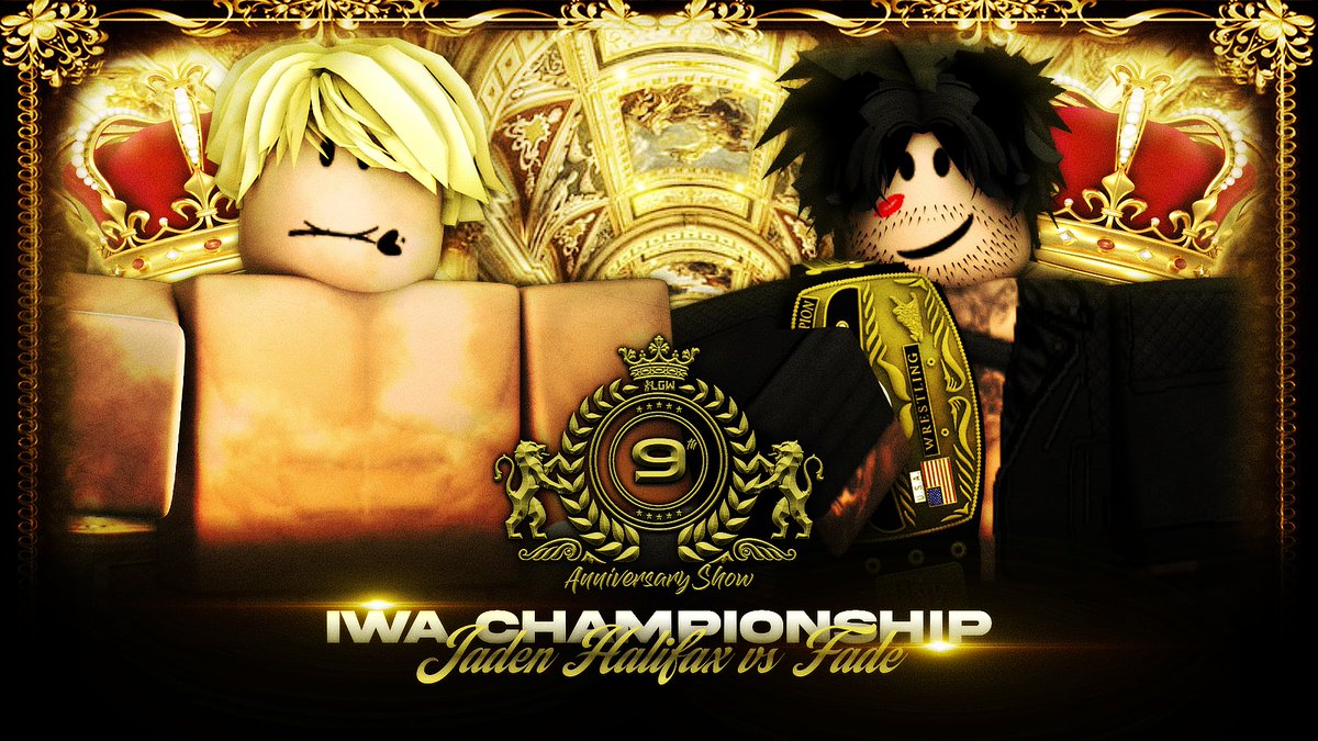 LGW: 9th Anniversary Show || March 14th, 2024

This Monday, @F4DE_4 will defend the IWA Worlds Heavyweight Championship against @chrisaholics!

Jaden has been waiting for this match for a long time, but can he get the job done?