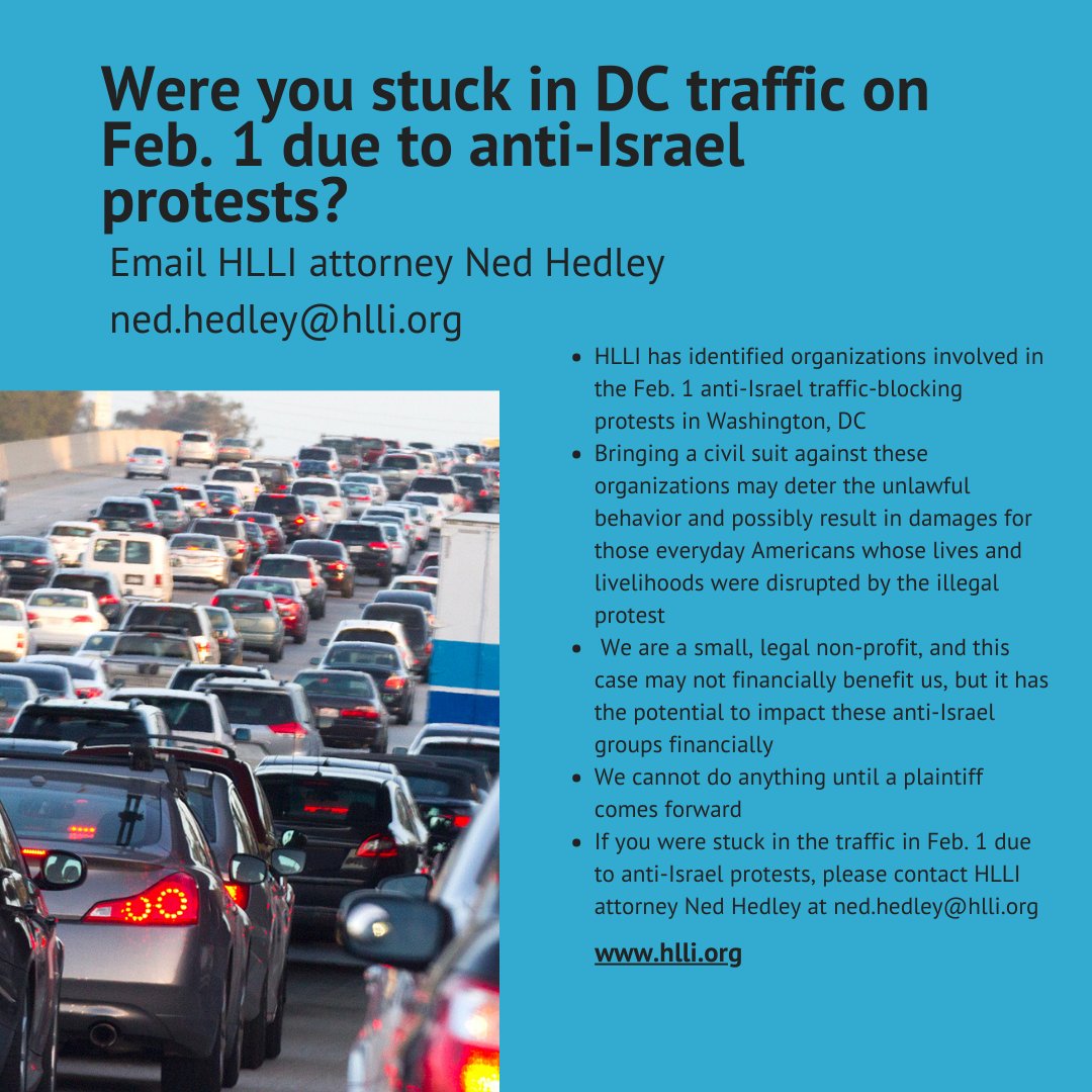 Were you stuck in protests? You may want to speak with @HamLincLaw