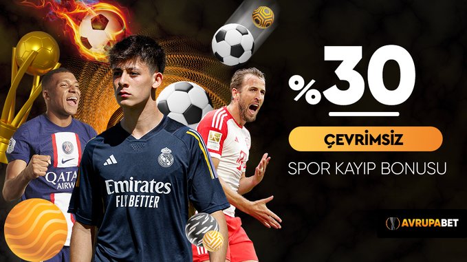 ⚽️ %30 Çevrimsiz Spor Kayıp Bonusu Avrupabet'te! 📍 Çevrimsiz kayıp bonusu sadece spor bahislerindeki en az 20₺'lik kaybınız için geçerlidir. 🔗 Hemen oyna: t2m.io/avrupa