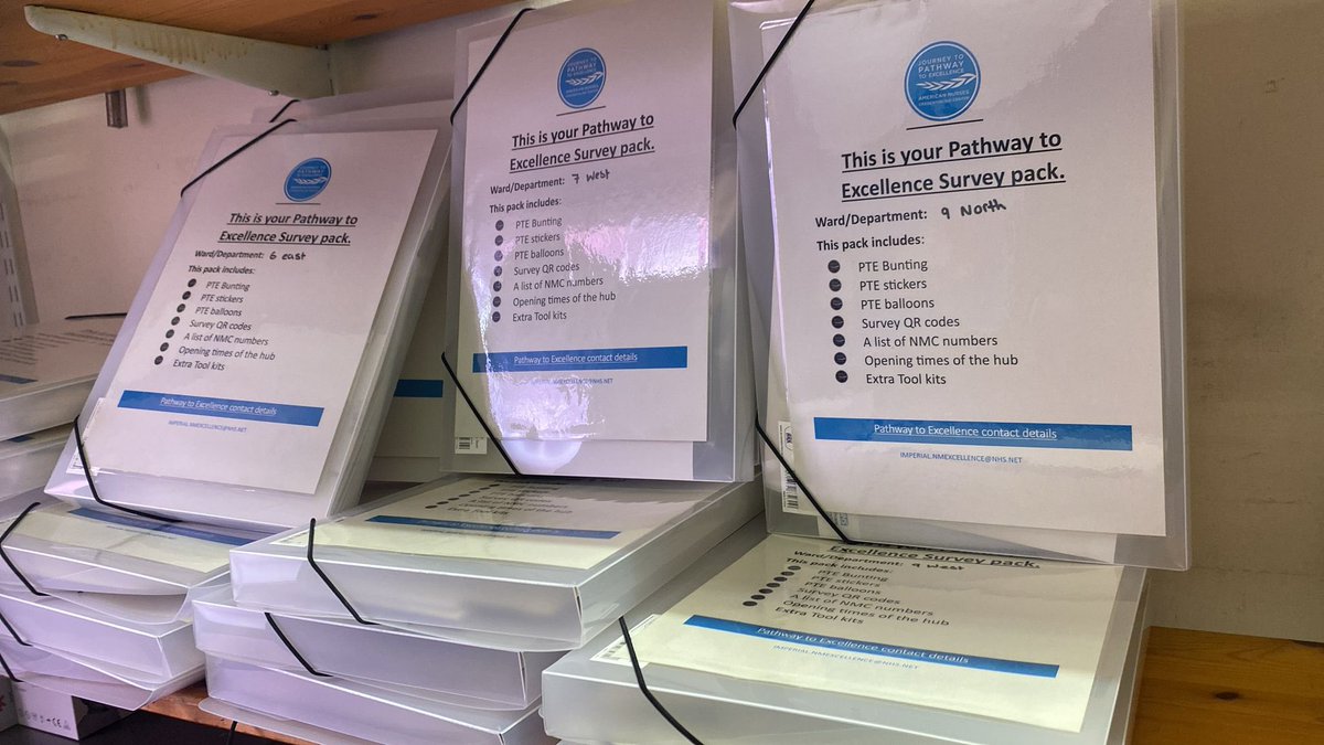 MLU_PTE's tweet image. Exciting news! Our Pathway to Excellence survey packs are nearly ready for all wards &amp;amp; departments, local survey stations. Remember, our main survey centre will be in the pathway hub. #7thMay #PathwayToExcellenceSurvey @SigsworthJanice @Brent_RN @rlukalondon @BrendaDeocampo ⏲️