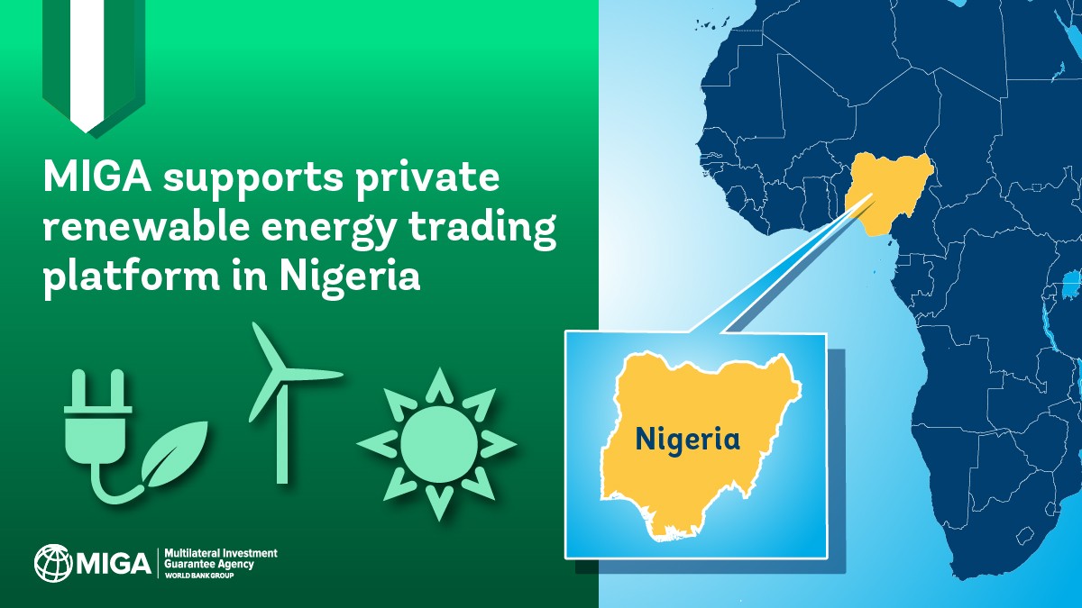 We've issued a guarantee of $16.29 million to support a renewable energy project in #Nigeria. This project will not only support decarbonization efforts but also enhance #energyaccess and reliability. More: wrld.bg/2K5550RfhvM #Livableplanet @KonexaEnergy