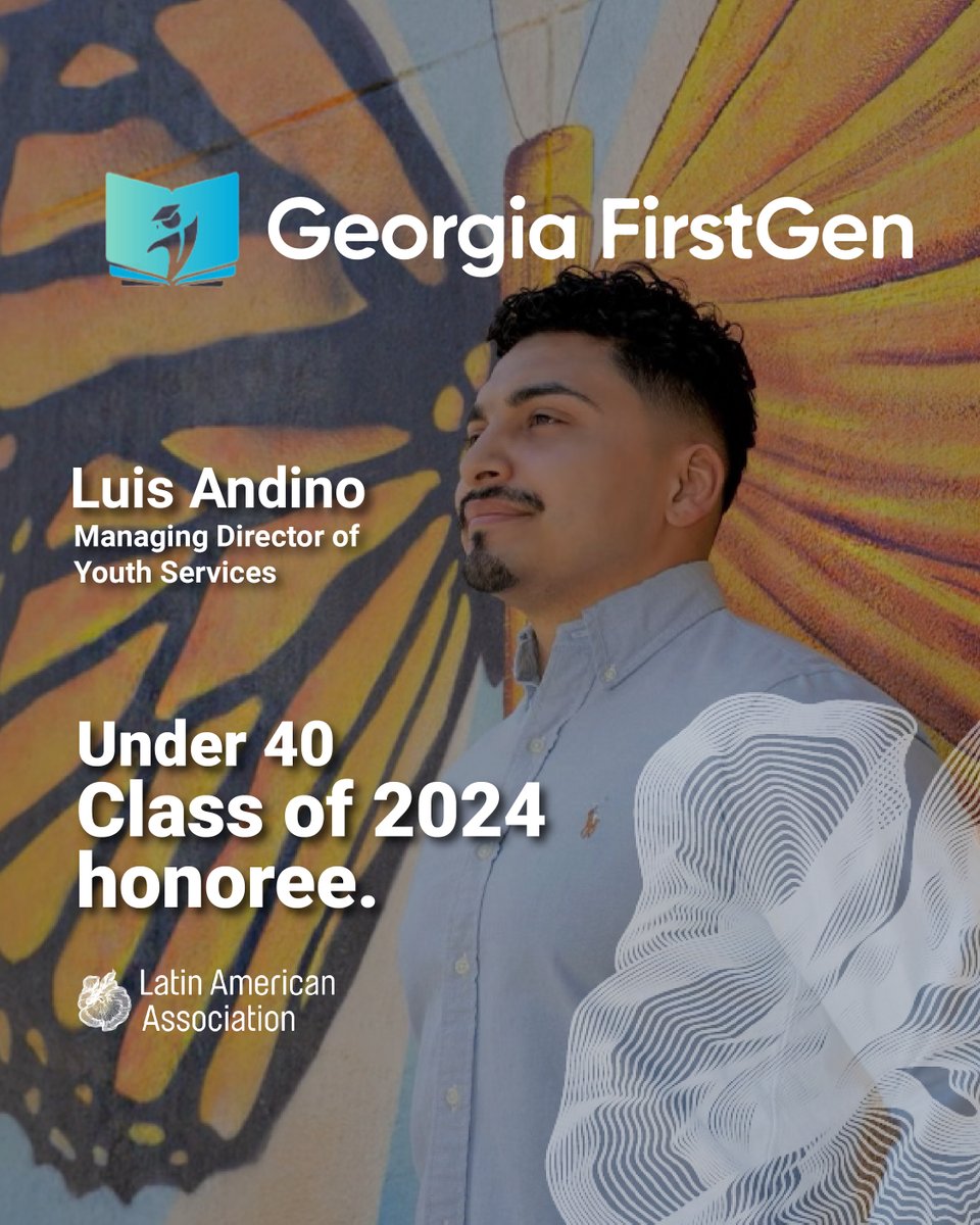 Luis Andino works every day to empower tomorrow's leaders 🌟

The Managing Director of Youth Services is named as Under 40 Class of 2024 honoree by Georgia FirstGen.