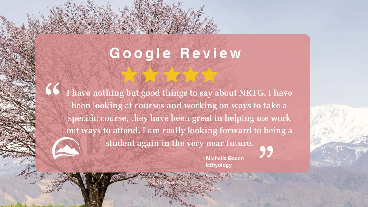 We thank our students for sharing their feedback about our courses.

We would love to hear from you! Send us your google review and read all our reviews at the following link.

g.page/r/CRnwQp1aANrr…

#NRTG #Studentreview #fivestars #Googlereview