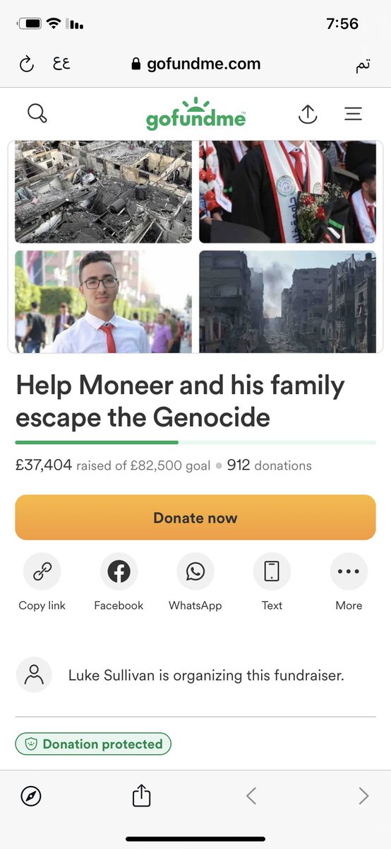 £37,404 raised of £82,500 goal Can we reach our short term goal ‼️£40k tonight?? gofundme.com/f/help-moneer-…