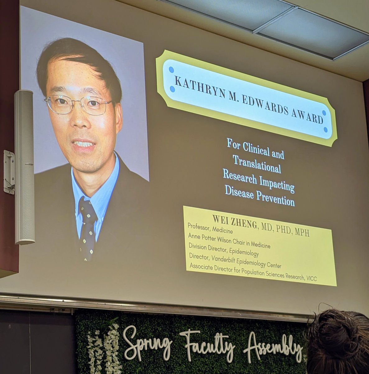 Congrats to Bill & Wei, @vuglobalhealth faculty, for receiving prestigious @VUmedicine faculty awards! They are true role models in clinical care and research! It's wonderful working with you