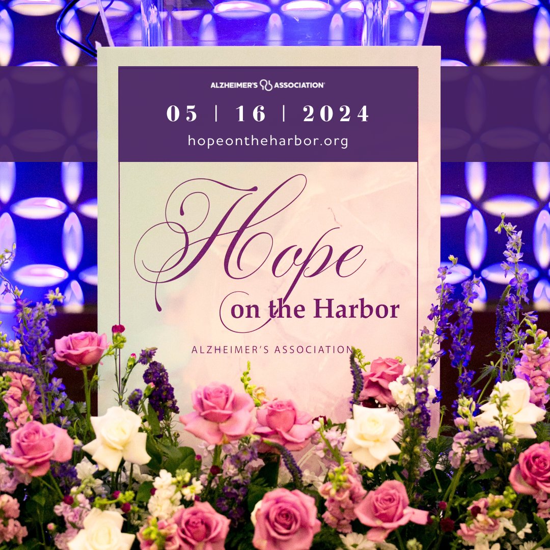 Hope on the Harbor is our annual gala that brings together corporate and philanthropic leadership from the Greater Boston area to support the Alzheimer’s Association’s mission. May 16, 2024 | Seaport Hotel Boston Learn more at hopeontheharbor.org