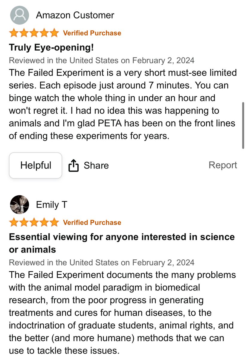 Don’t just take it from us, take it from these 5-star reviews of The Failed Experiment! Now available to stream for free on YouTube. bit.ly/3TwBtn4