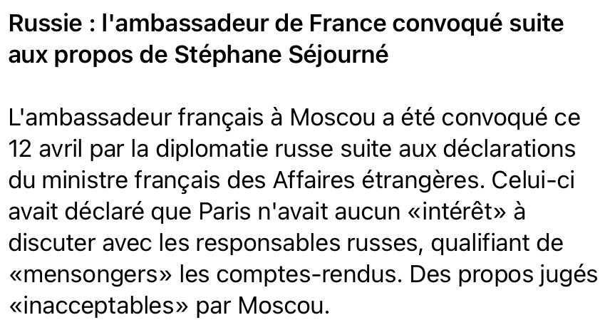 Quand on est ministre des affaires étrangères, on doit connaître l’art de la diplomatie. Stéphane Séjourné semble bien loin du minimum requis pour accéder à cette fonction. La France de Macron devient la meilleure spécialiste de l’art de se faire détester 👎 🤦‍♂️🤮