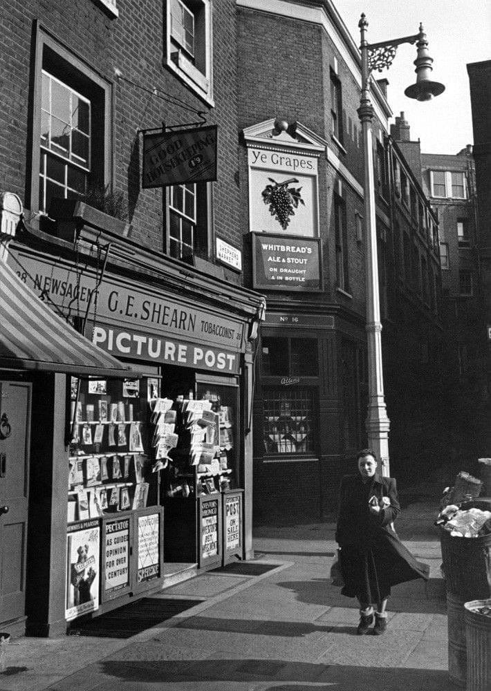 A photograph of Shepherd Market, taken In 1950.