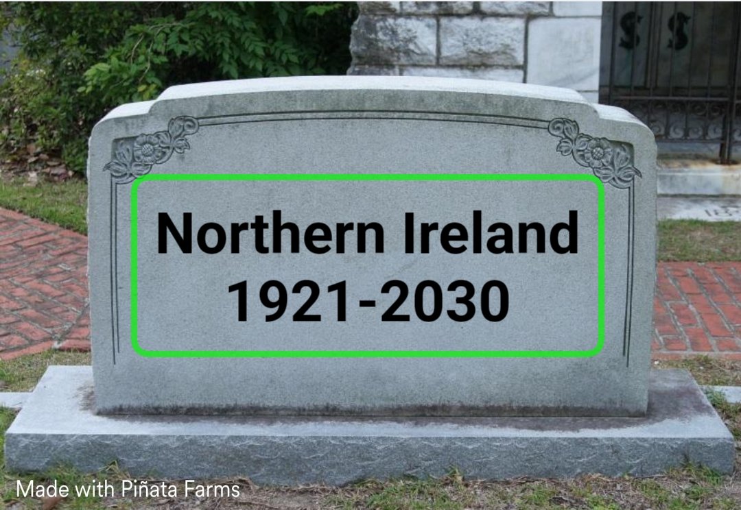 Born against the democratic wishes of the Irish people due to threat of loyalist terrorism. Killed by the democratic wishes of the people of Ireland 🇮🇪