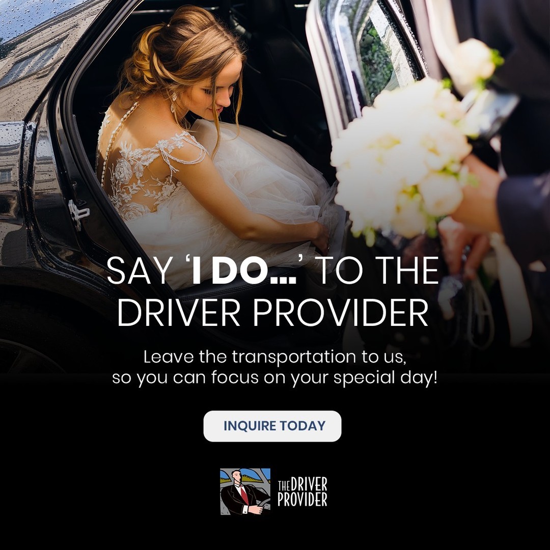 Say 'I do' to The Driver Provider for your Wedding Day Ride! 💍🕊 Arrive in style with our classic limousines, while guests enjoy luxurious rides. Trust us with the journey of your dreams! ☎️ (800) 700-2687 💻 driverprovider.com #WeddingTransport #LuxuryRide