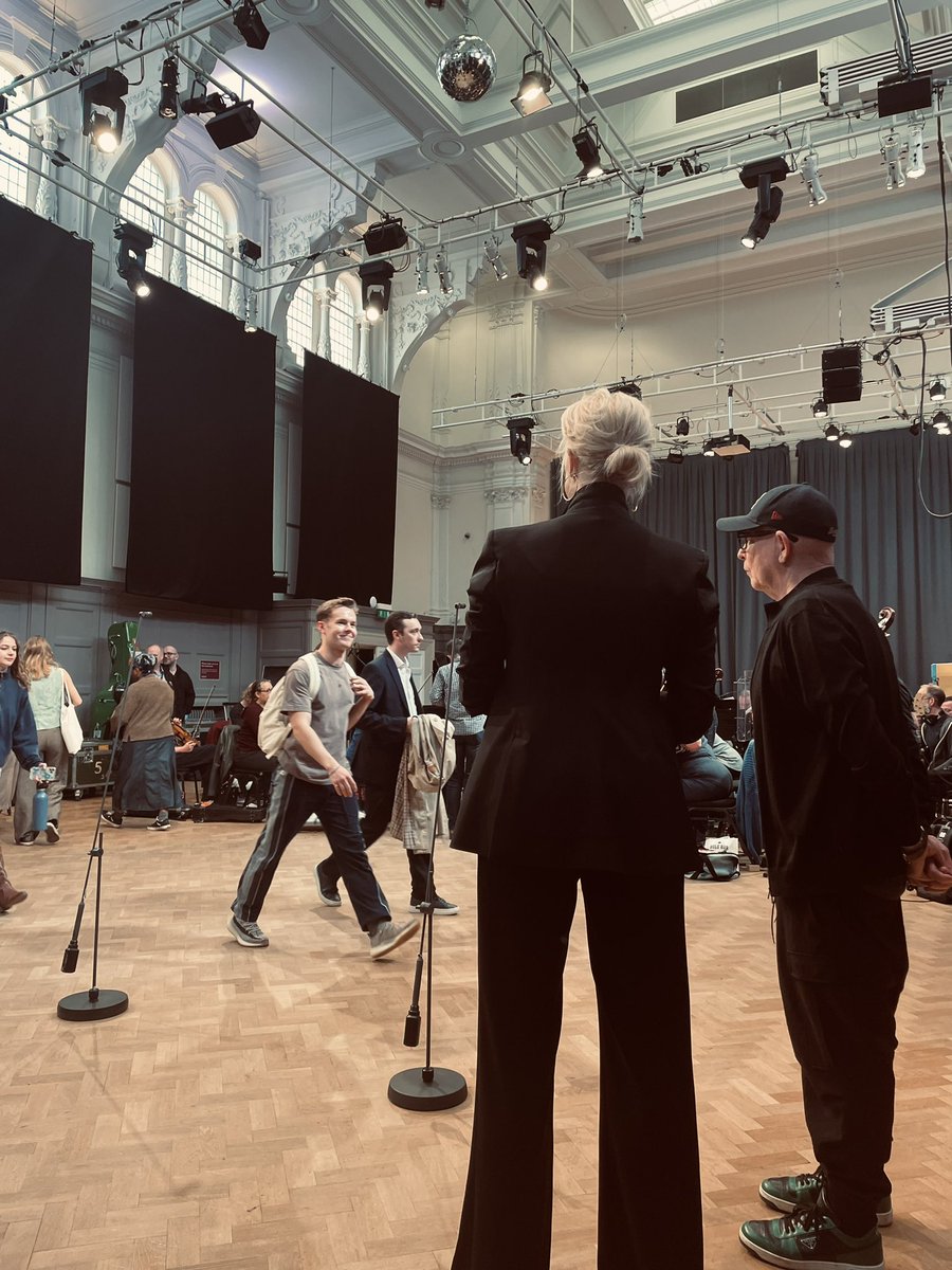 Rehearsing for the @OlivierAwards with @hanwaddingham. Band @BBCCO led by @GarethValentin3 sounding fantastic - all beautifully directed by the great Anthony Van Laast. Watch, ITV, Sunday 10.15pm.