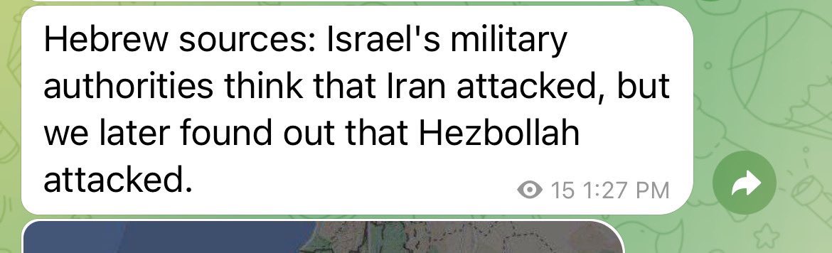 😂😂😂😂😂 Per Hebrew sources, Israel just launched several $2milllion arrow anti ballistic missiles because they thought Hezbollah’s rocket attack in the north was Iran. Try and tell me that Iran’s psych op the other day didn’t matter.