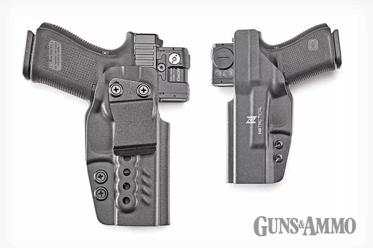 The N8 Tactical Xecutive Holster offers modularity at an affordable and practical level. Here's our carry review via Guns & Ammo Magazine: bit.ly/3TZHeuU

#FirearmsFriday #FindYourAdventure #guns #ammo #holster #carry #concealed