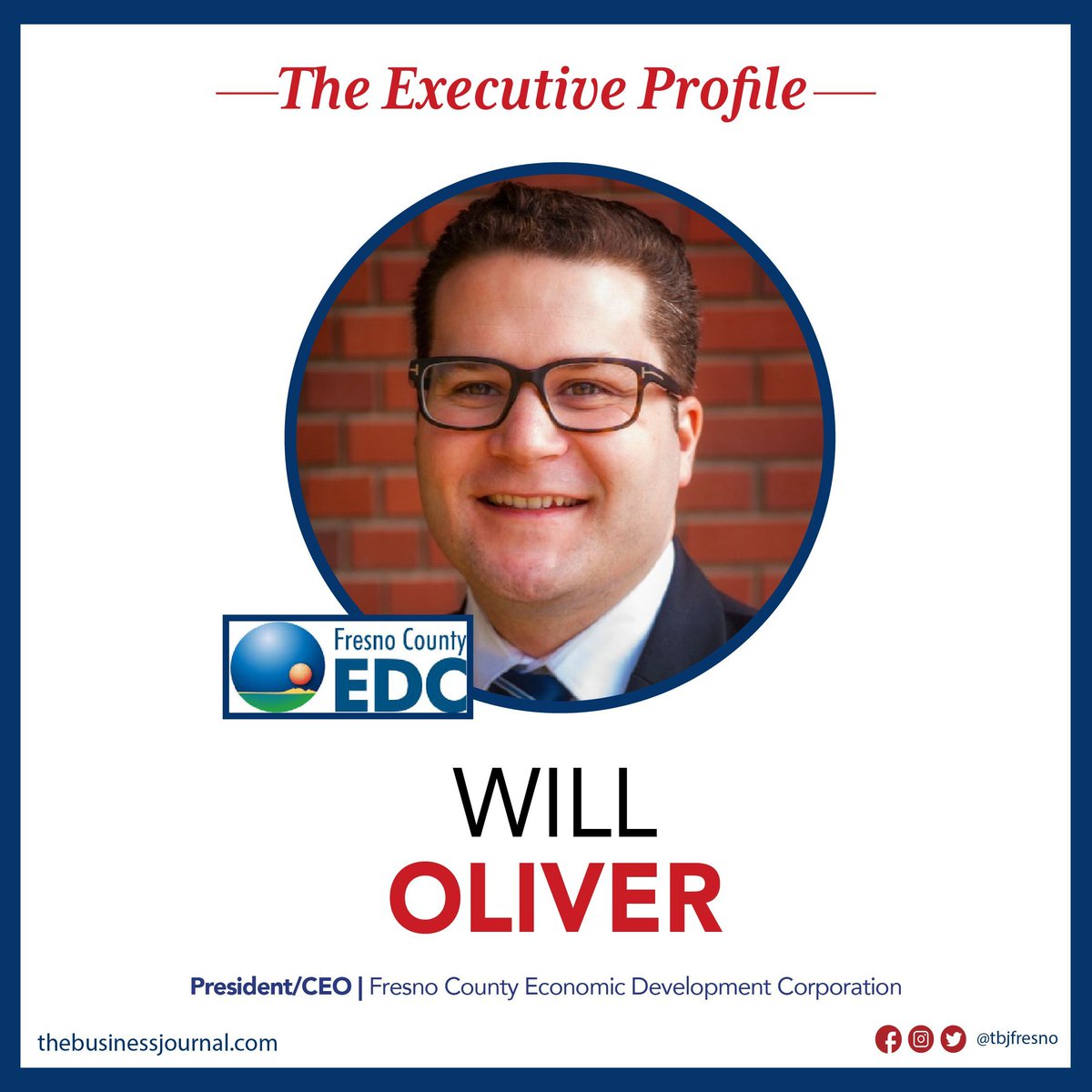 TBJFresno's tweet image. Read all about this week&apos;s executive profile, Will Oliver 🥸 👍 ✨ click the link here: buff.ly/3Jn8RaZ 🗞️ 🔗 👍 

#ExecutiveProfile #FresnoCountyEconomicDevelopmentCorporation #TheBusinessJournal