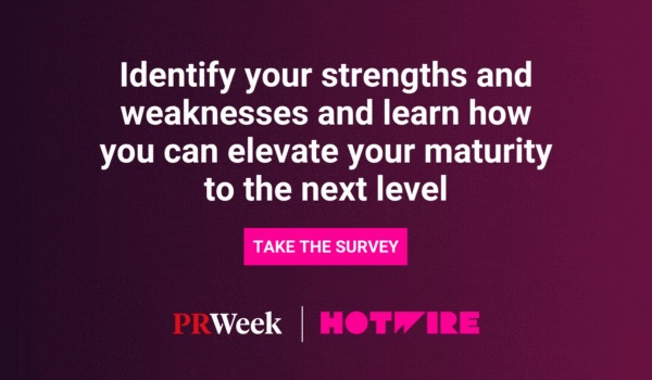 Ready to level up your PR and communications game? Take our quick PR Benchmark Survey now! Discover your team's analytics maturity and unlock personalized insights to propel your brand forward. Don't miss out! brnw.ch/21wILLE #PRBenchmark #DataDriven