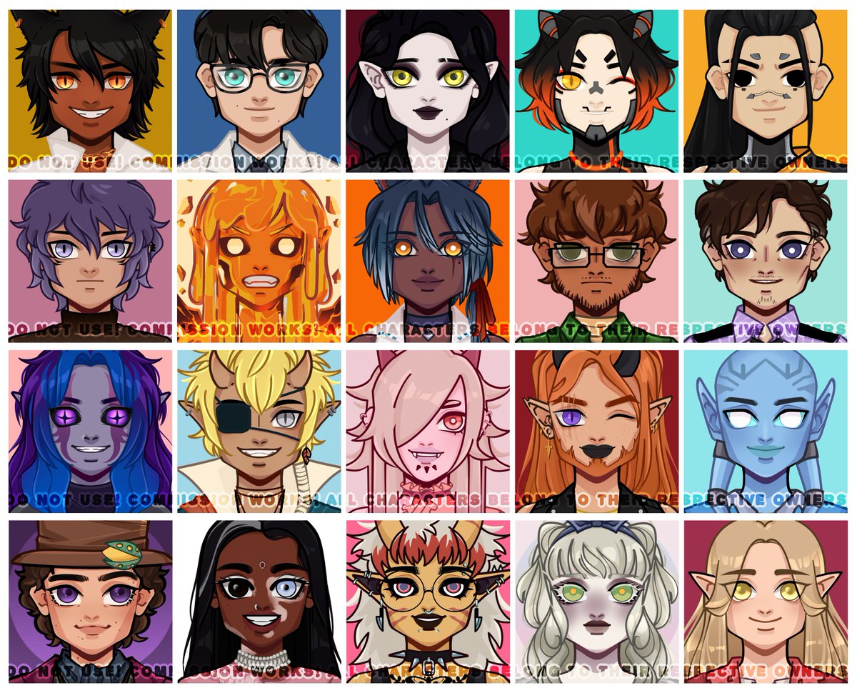 🖼️ Compilation of all Chibi Icons I've finished so far ~ 💞