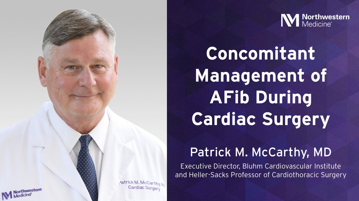 Patrick M. McCarthy, MD, cardiac surgeon and executive director of Northwestern Medicine Bluhm Cardiovascular Institute, discusses an exciting breakthrough — updated guidelines that recommend closing the left atrial appendage in patients with atrial fibrillation, which reduces…