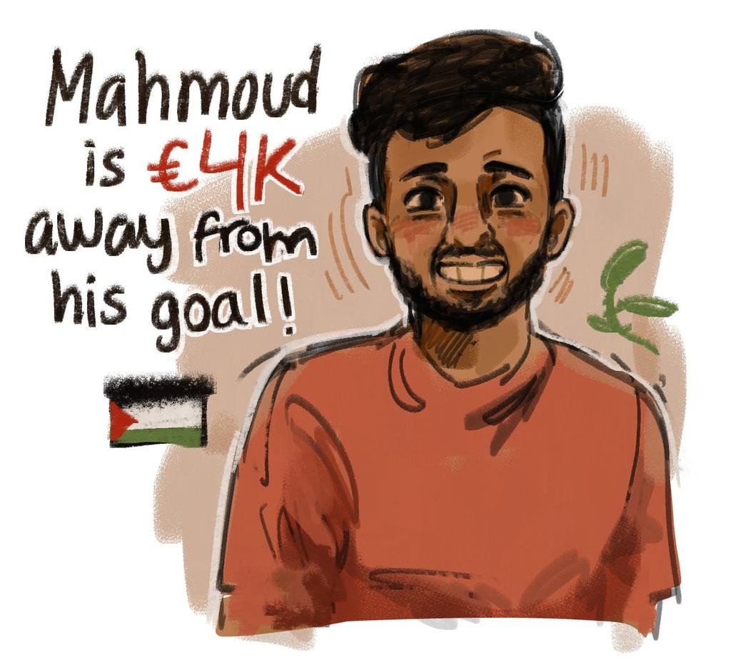 UPDATE ‼️ MAHMOUD HAS RE-GAINED ACCESS TO HIS GFM. HE IS VERY CLOSE TO HIS GOAL! lets meet this goal for him and give him hope so him and his family can get out of gaza. HE IS LESS THAN 4K AWAY ➡️gofundme.com/f/support-mahm…