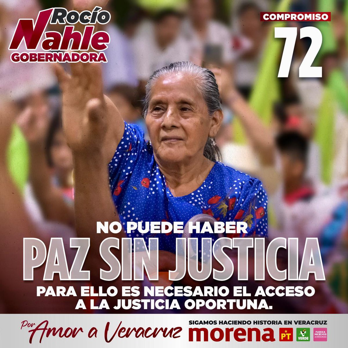 En VILLA ALDAMA, presenté mi compromiso número 72; para lograr vivir en una sociedad en paz primero debe haber justicia. Para ello es necesario el acceso a la justicia oportuna. ❤️Por amor a Veracruz❤️ #NahleGobernadora #YoVotoRocío #elecciones2024mx