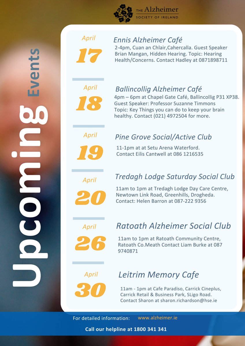 Upcoming Events! 🚨 #DementiaServices