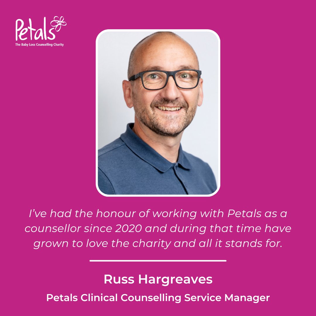 We are thrilled to be welcoming counsellor Russ Hargreaves to the Petals head office team this month. Russ has joined us as our Clinical Counselling Services Manager. You can read more about Russ here: petalscharity.org/russ/