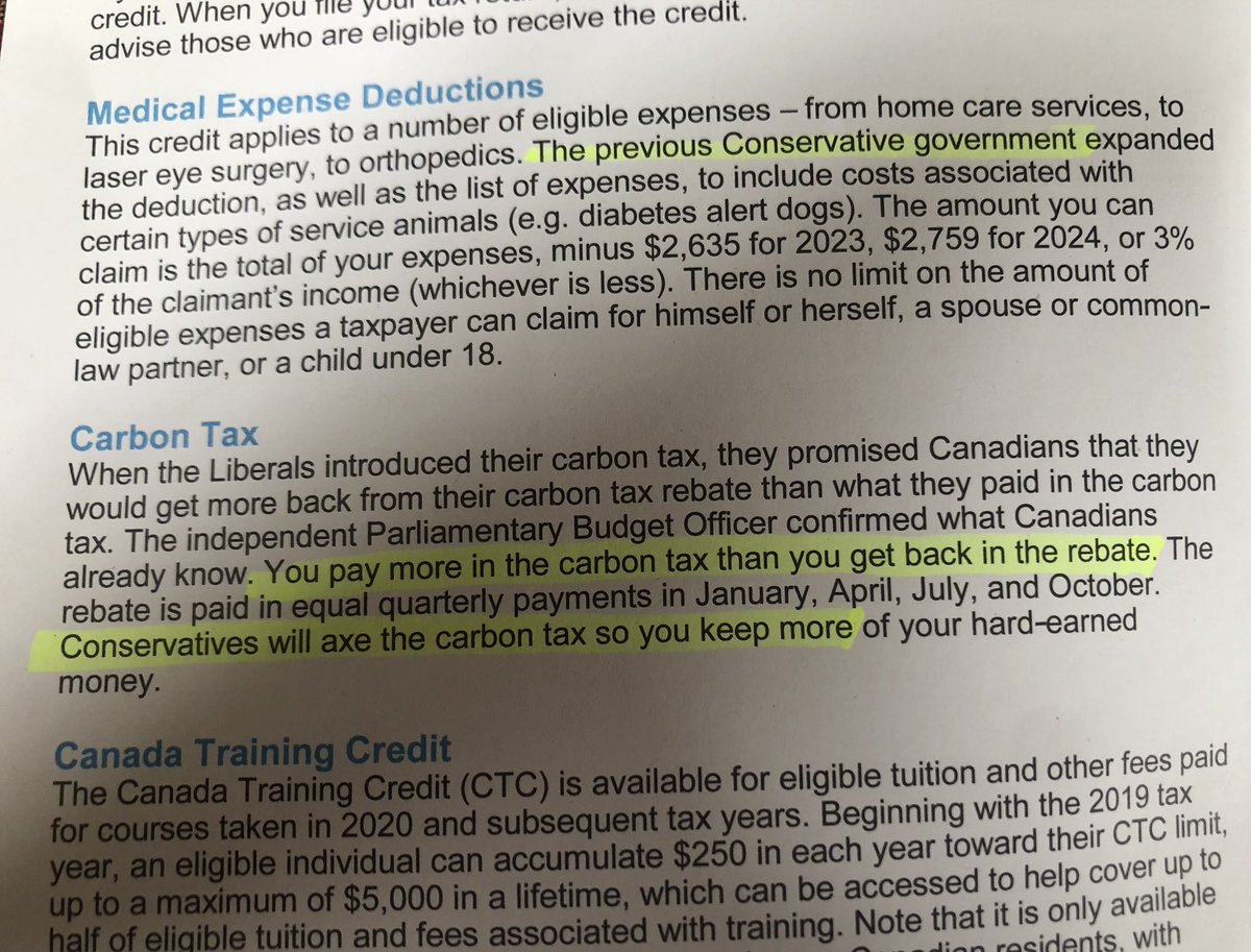 So #ptbokaw I guess everyone received the latest @mferreriptbokaw propaganda this week! She mentions the previous con gov’t 14X even though it’s been 9 yrs. She lies calling CPP a tax, lies about the carbon tax rebate, and makes propaganda statements throughout.  Disgusting.