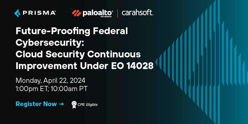 Join a fireside chat with industry leaders providing insight and perspective on the Executive Order 14028 and the state of #cybersecurity in the Federal government. Don't miss out! Register now to secure your spot at this fireside chat - ow.ly/YcV550ReX1w