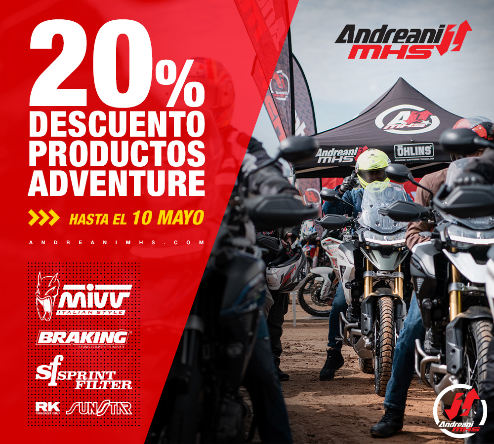 Descubre nuestra campaña 'Adventure Experience' 🏍️ Del 12 de abril al 10 de mayo, obtén descuentos del 20% en Trail y Adventure. #adventure #motorcycle #motocross #motorbike #motorcycles #suspensiones #andreanimhs #mivv #mivvexhaust #sprintfilter #braking #moto